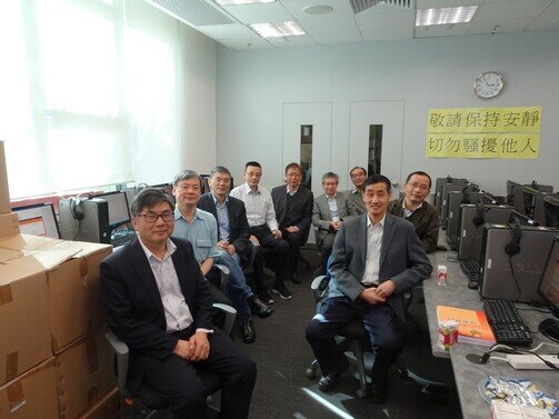图片关于嘉宾来临香港教育大学参观纵横资讯科技语文发展中心